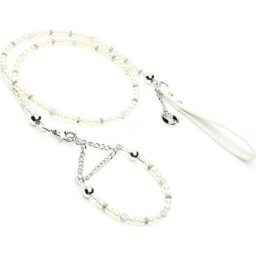 1pc Pet Collar Creative Faux Pearl Decorative Dog Collar Kitten Collar Chain Pet Supplies For Outdoor Cat Accessories