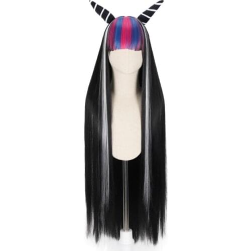 Anime Dangan Ronpa Mioda Ibuki Long Wig Cosplay Costume Danganronpa Heat Resistant Synthetic Hair Women Cosplay Wigs