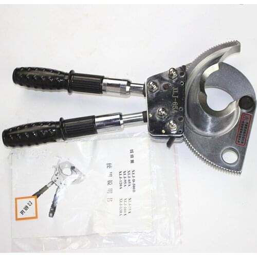Ratchet wire cutter cable cutting tools for 65mm armoured Cu/Alu cable Cable shear bolt cutter XLJ-65A