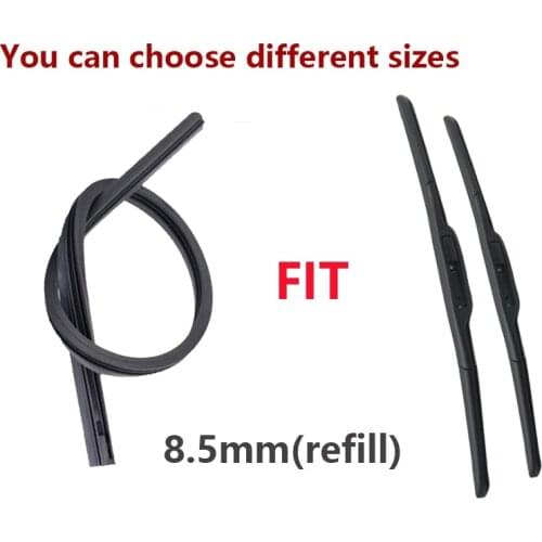 Car wiper Rubber strip High Quality Wiper Blade (Refill) 8.5mm Soft 14" 16" 17" 18" 19" 20" 21" 22" 24" 26" 28" 1 pcs