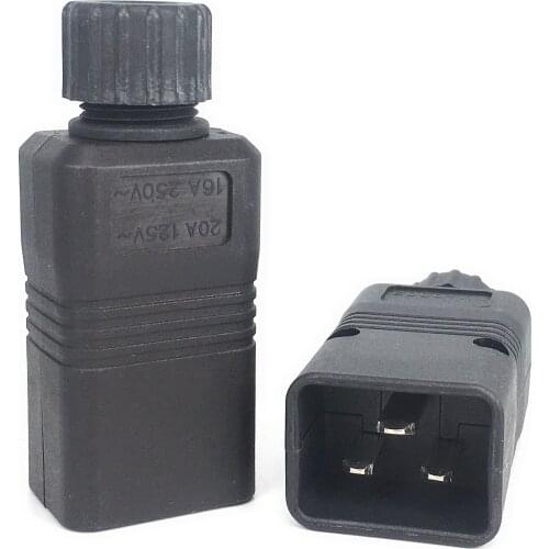 IEC 320 C20 Male Connector Power AC Power Plug Computer 16A 250V L15