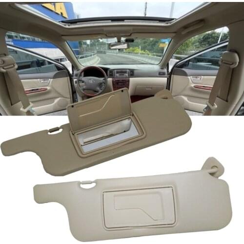 Lofty Richy For Toyota Corolla 2003-2012 Inner Sunvisor Sun Visor sunshade Hook Clip Sun Shield With Glass Mirror Side Sun Visor