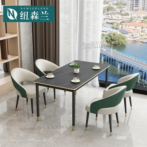 Modern Light Luxury Solid Wood Family Dining Chair Nordic In Net Red Western Restaurant Nail Cafe Hotel Negotiation Chair