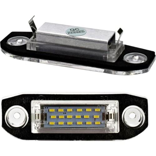 Car License plate Light White 18 SMD For Volvo S40 S60 S80 XC70 XC90 1999-2015 Canbus