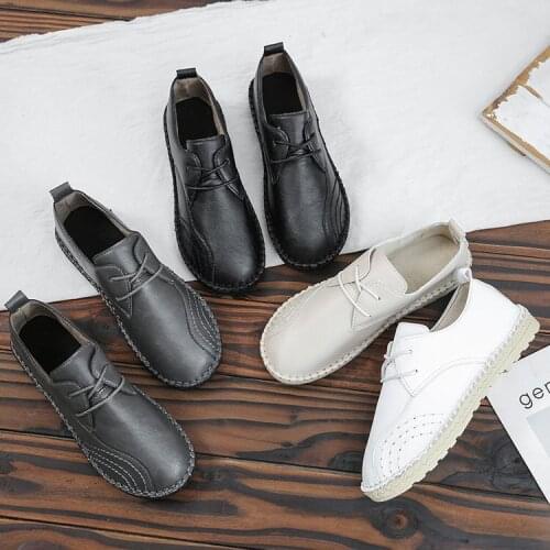 Womens shoes Fashion pair shoes Mens casual shoes Low heels Flat lace-up single shoes