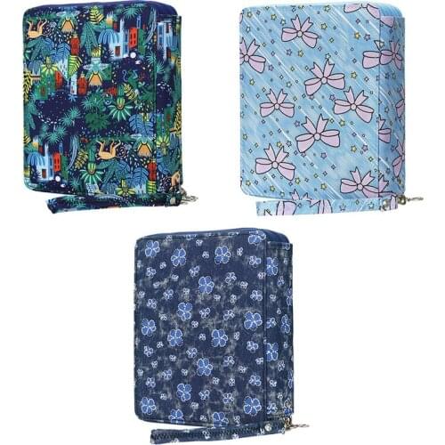 120 Slots Colored Pencil Case Oxford Fabric Pen Case with Compartments Pencil Holder for Watercolor Pencils(Monkey)