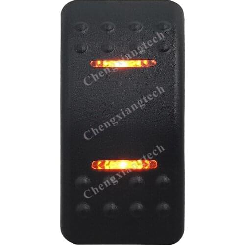 12V 20A 24V 10A Car Boat 5Pin SPST On Off Rocker Switch Orange Led Light Bar Caravan RVs Bus Auto Toggle Push Switch Waterproof