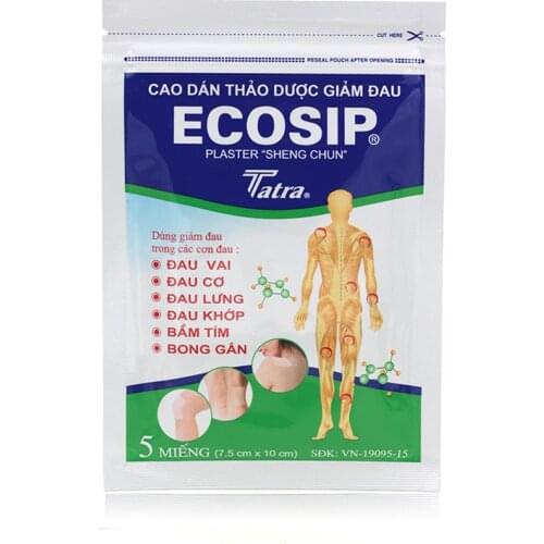 20Pcs/4 Bag ECOSIP Treatment Osteoarthritis Bone Hyperplasia Omarthritis Rheumatalgia Spondylosis Paste Pain Relieving Patch