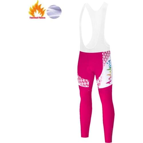 Andalucia Winter Thermal Fleece Inverno Calzas Invierno Pantalón Cycling Pants Men Pantalones De Ciclismo Hombre Pantalon Homme