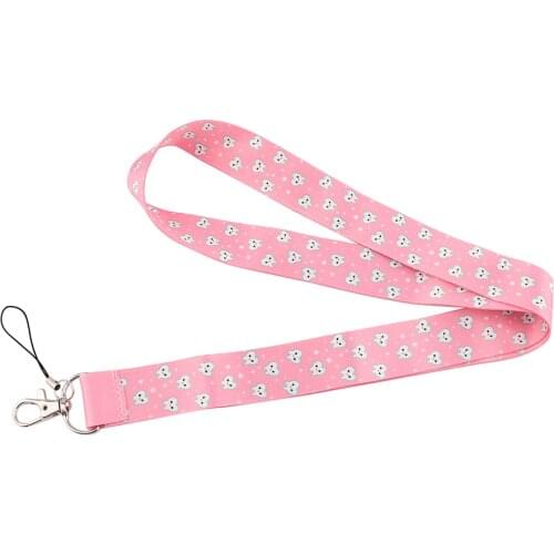24pcs/lot MD969 DMLSKY Cartoon Tooth Lanyard For Keys Phone Strap Neck Strap Keychain Lanyard Badge Holder For Doctor Dentist