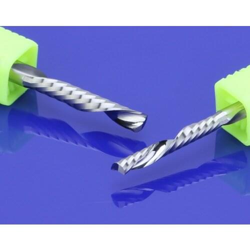 5pc 3AClass 5mmx32mm single flute down-cut spiral endmill left hand cutting bit plastic pvc acrylic MDF woodworking bit