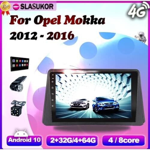 6+128G Android 10 For Opel Vauxhall Mokka 2012-2016 For Buick Encore 2013-2019 Video Player Navigation Car GPS DVD Wifi No 2din