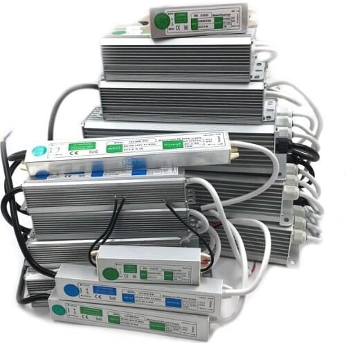 AC DC 12V 24V Switching Power Supply Fonte IP67 Waterproof 25W 30W 50W 80W 100W 150W 220V To 12V 24V Led Power Supply DC DC