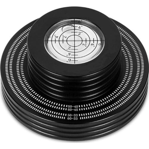 Aluminum Record Stabilizer Turntable Bubble Level LP Vinyl Disc Stabilizer