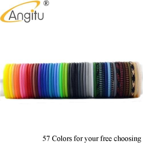 Angitu 57Colors 4mm Round Tight Braided PET Expandable Sleeving Cable Wire Sheath-10m