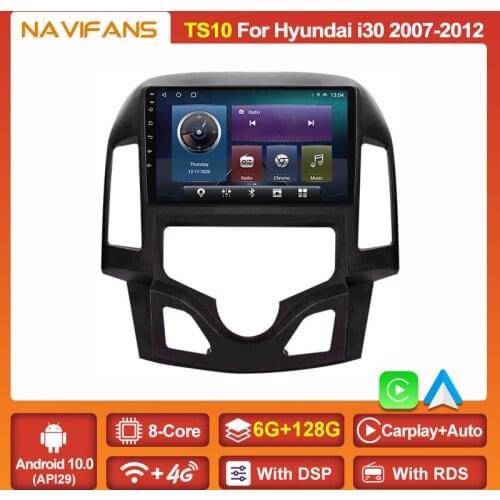 9'' IPS Screen Android11 Car Radio For Hyundai i30 2006-2012 Navigation GPS Multimedia Video Player Stereo Wifi BT Carplay Auto