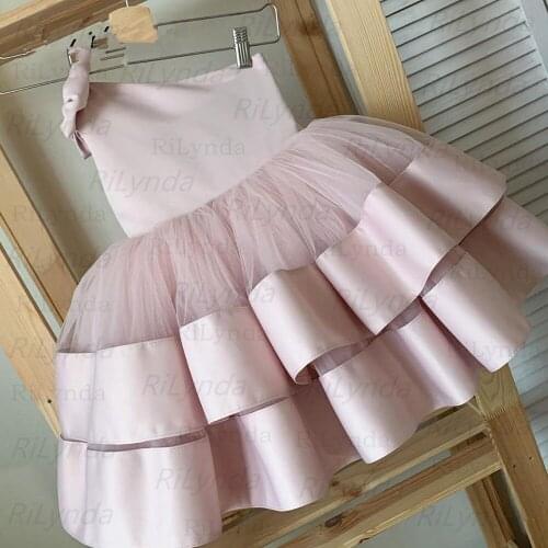 Baby Girls Sleeveless Flower Girl Dresses Clothes Kids Summer Princess Dress Children Party Ball Pageant Dress Outfit