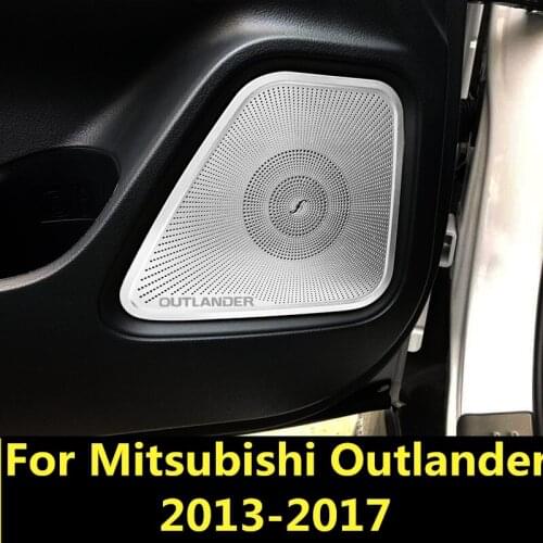 For Mitsubishi Outlander 2013-2017 Car Speaker Grill Mesh Enclosure Net Protective Cover Speaker Auto Accessories