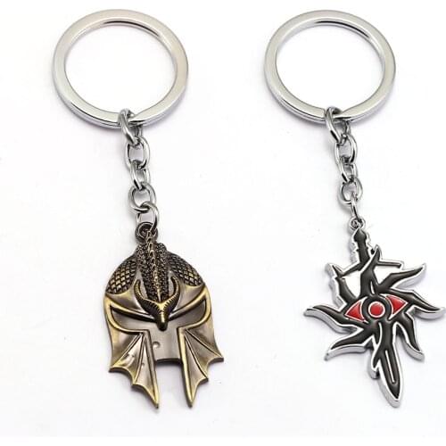 Dragons Age Inquisition Keychain PS4 game Key Ring Holder Chaveiro Key Chain Pendant men Gift Jewelry