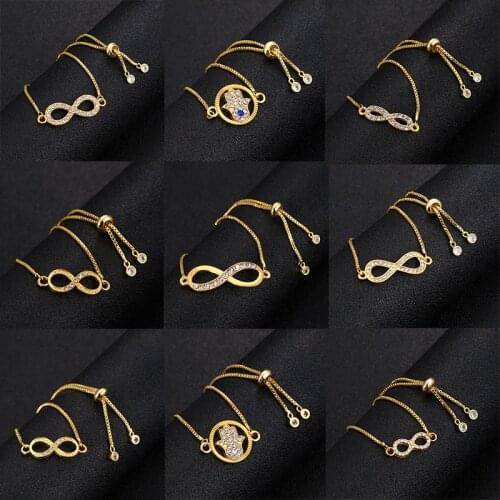 Classic Fashion Jewelry Bracelet Ladies New 8 Infinite Bracelet Jewelry Bracelet Simple Retro Auspicious Digital Bracelet