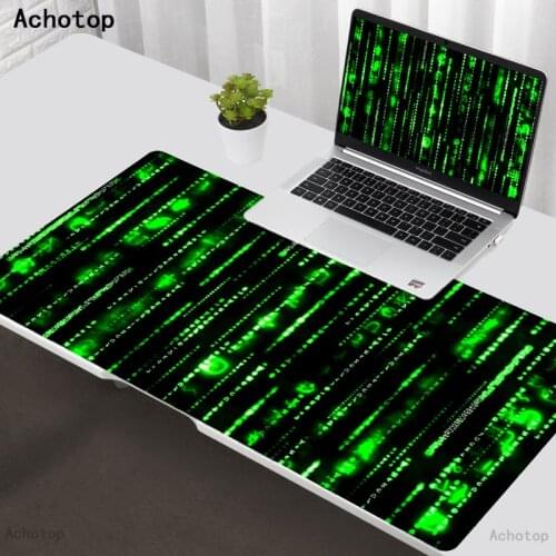 Matrix Binary Code Mouse Pad Gamer Mousepad xxl Gaming Computer MousePad Large Mouse Mat Big Desk Mat Rubber Mausepad for Laptop