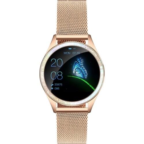 KW20 Smart Watch Women IP68 Waterproof Heart Rate Monitoring Bluetooth For Android IOS Fitness Bracelet Female Smartwatch