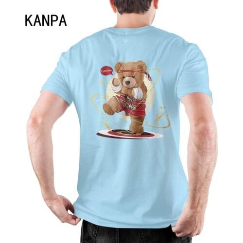 Fashion Design Hip Hop Streetwear Harajuku Tshirt Bear Print T-Shirt Cotton Casual Short Sleeve T Shirt 2021 Men Summer Tops Tee