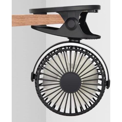 Usb Mini Fan Rechargeable Clip Table Fan Portable Clamp Whisper Quiet Fan for Desktop Usb Fan Ventilador Cooler 3 Speeds