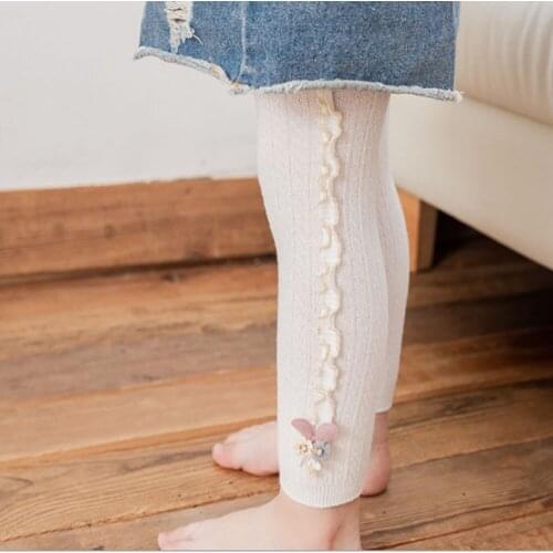 Autumn Winter Baby Tights Hot Baby Toddler Kid Girl Ribbed Stockings Cotton Warm Pantyhose Solid Candy Color Tight