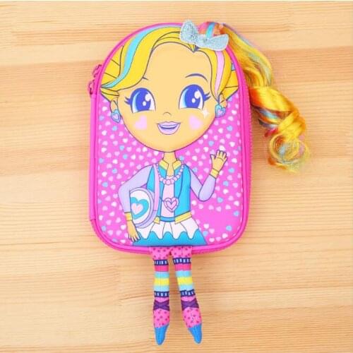 Newest Kawaii 3D Girls Pencilcase Anti-fall EVA School Pen Bag Multifunctional Large Big Stationery Storage Box