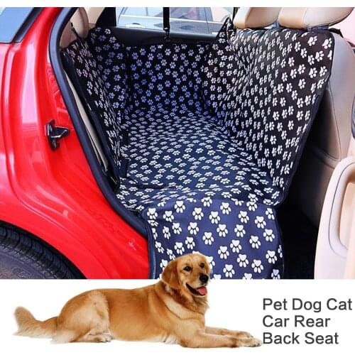 Pet carriers Oxford Fabric Paw pattern Car Pet Seat Cover Dog Car Back Seat Carrier Waterproof Pet Mat Hammock Cushion Protector