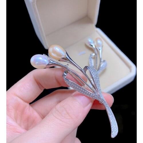 Pirmiana Flower Brooches For Clothes
