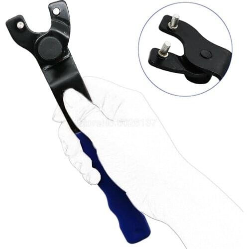Adjustable Angle Grinder Key Pin Spanner Wrench Plastic Handle Trimming Cutting Machine Household Repair Tool For 8-50MM Hubs