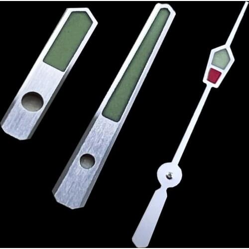 Standard Seiko Watch Hands Set Needles Hour/Minutes/Seconds Pointer with C3 Luminous Compatible to Drivers Series NH35 NH36 Movt