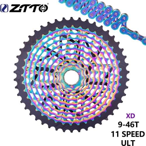 ZTTO MTB Bike Ultimate 11 Speed 9-46T ULT Cassette 11S 46t Freewheel Ultralight 11v Durable Sprocket 11S XD K7 For mountain Bike