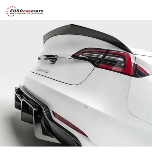 Carbon! new for model 3 full set carbon material rear diffuser car parts for TSL rear lip for model3