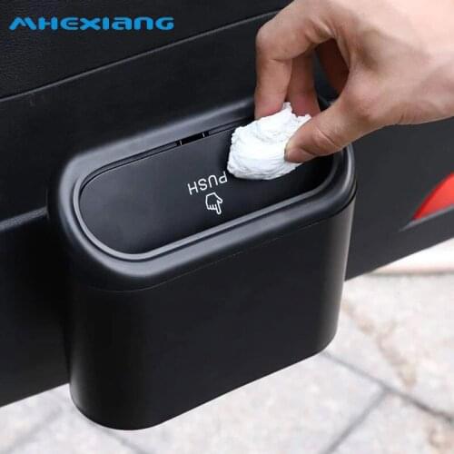 Universal Car Dust Case Box Auto Interior Organizer Case Garbage Dust Tidying Box Hanging Car Trash can Storage Bin Accessories
