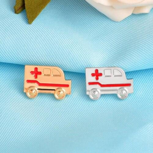 Ambulance pins Badges Brooches Lapel pin Medical Jewelry Doctor Nurse Medical School Graduation gift Nurse Woman jewelry #281105