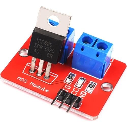 0-24V Top Mosfet Button IRF520 MOS Driver Module For Arduino MCU ARM Raspberry pi