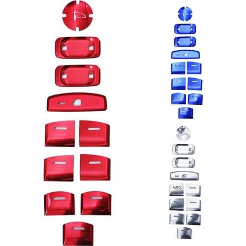 11PCS for Honda CRV CR-V 2017-2021 Car Aluminum Window Button Stickers Lift Switch Cover Trim Decor Accessories