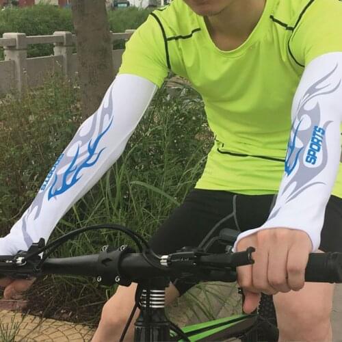 2 Pcs Arm Sleeves Cycling Arm Warmers Coolmax Bicycle Running Sun Protection Cycling Cuff Arm Warmers