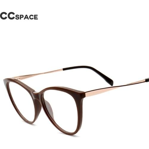 46703 Plate Cat Eye Glasses Frame Retro Mens and Womens Optical Fashion Computer Eyeglasses