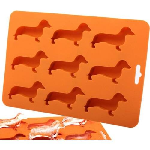 9 Holes Puppy Dog Bone Ice Trays Silicone Pet Treat Molds Soap Chocolate Jelly Candy Mold Cake Decorating Baking Moulds