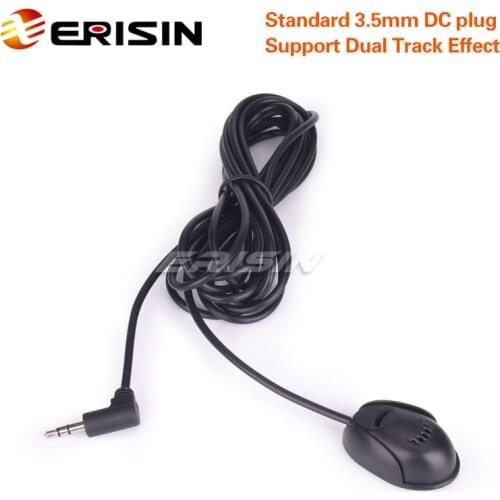 Erisin ES008 Mini External Microphone 3.5mm DC Plug for Car Radio Stereo DVD Player