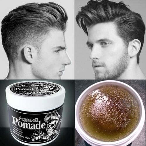 Mokeru 100g Argan oil Extract Long Lasting Natural Strong Hold Hair Gel Wax For Men Hair Styling Professional