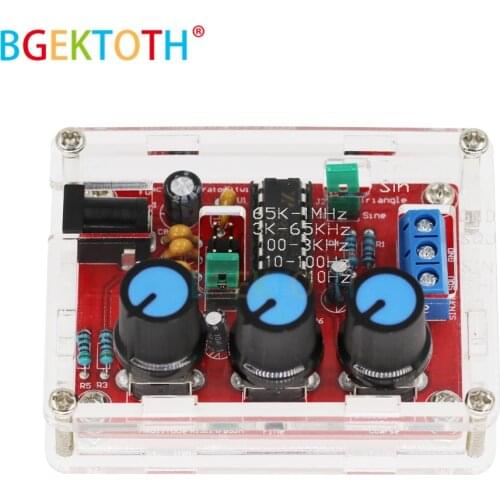 Function Signal Generator DIY Kit Triangle Output 1Hz-1MHz Signal Generator Adjustable Frequency Amplitude XR2206 DDS