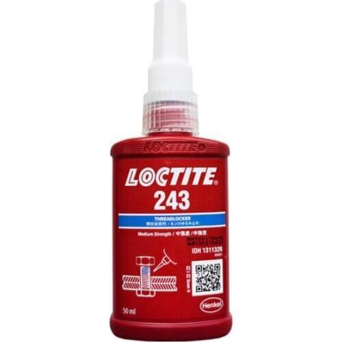 Loctite 243 medium strength screw seal glue anti-loose anaerobic glue thread locker