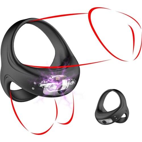 10 Speeds Penis Ring Vibrators Couple Erotic Toy Delay Ejaculation Cock Rings Sex Toys for Men Nipple Massager Adult Supplies