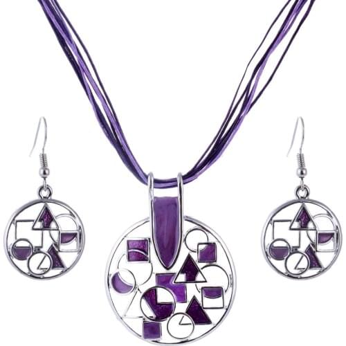 African Jewelry Set Gen Pendant Statement Chocker Necklace Set Wedding Jewelry Set For Bridal Enamel Jewellery Sets