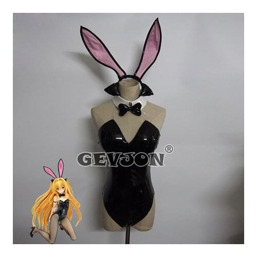 Anime To LOVE Eve Golden Darkness Momo Cosplay Costume Sexy Bunny Girl Uniform One-pieces Set Halloween Lolita Bodysuit Jumpsuit